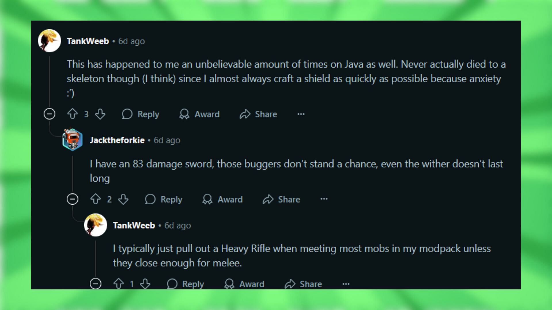Redditors react to the skeleton video (Image via Reddit)